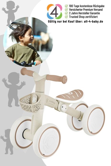 Globber Learning Bike Eco - Laufrad, Rutscher