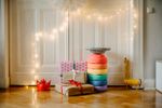 Stapelstein Blush Special Rainbow Set Classic - 6er Set mit gratis Board