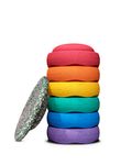 Stapelstein Blush Special Rainbow Set Classic - 6er Set mit gratis Board
