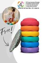 Stapelstein Blush Special Rainbow Set Classic - 6er Set mit gratis Board