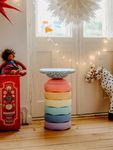 Stapelstein Blush Special Rainbow Set Pastel - 6er Set mit gratis Board