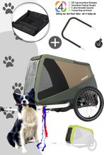 Croozer Dog Mikke Happy Walk Bundle inkl. Regenverdeck, Packfach und Buggy-Set