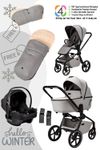 Moon Resea 2.0 Komkinderwagen 3in1-Winterset mit Cosmo 2.0, Fußsack und Handmuff