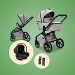 Moon Resea 2.0 Komkinderwagen 3in1-Winterset mit Cosmo 2.0, Fußsack und Handmuff