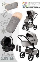 Moon Resea 2.0 Komkinderwagen 3in1-Winterset mit Cosmo 2.0, Fußsack und Handmuff