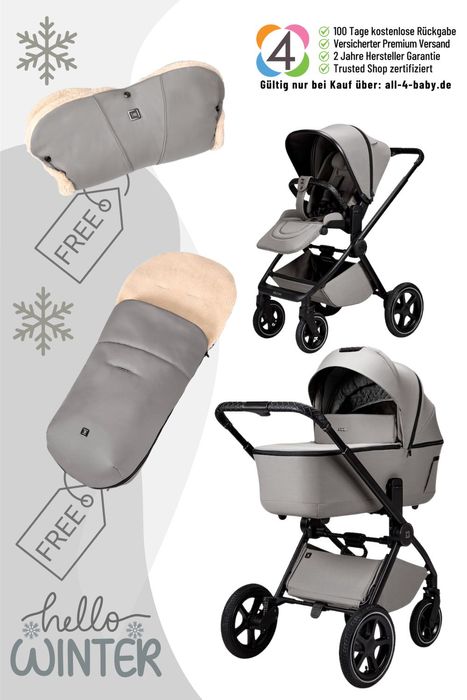 Moon Gio 2.0 Kinderwagen Winterpaket inkl. Handmuff und Fußsack