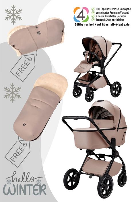 Moon Gio 2.0 Kinderwagen Winterpaket inkl. Handmuff und Fußsack
