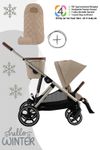 Cybex Gazelle S Kinderwagen / Geschwisterwagen inkl. Snogga 2.0 Fußsack