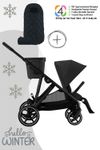 Cybex Gazelle S Kinderwagen / Geschwisterwagen inkl. Snogga 2.0 Fußsack