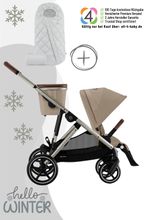 Cybex Gazelle S Kinderwagen / Geschwisterwagen inkl. Snogga 2.0 Fußsack