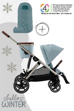 Cybex Gazelle S Kinderwagen / Geschwisterwagen inkl. Snogga 2.0 Fußsack