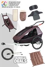 Croozer Kid Vaaya 2 Kid All-Season Bundle Geschwister inkl. Gratis Zubehör