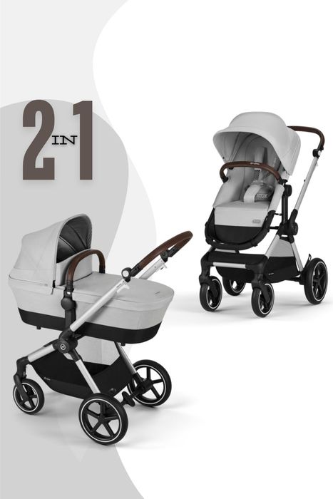 Cybex EOS Lux Kinderwagen (2-in-1 Kinderwagen) inkl. Snogga 2.0 Fußsack