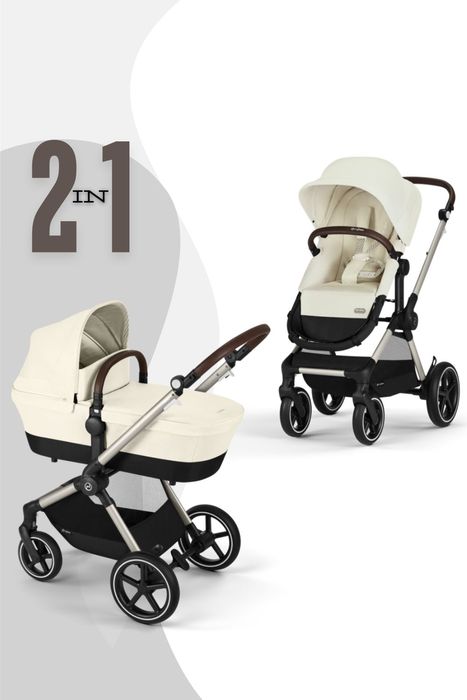 Cybex EOS Lux Kinderwagen (2-in-1 Kinderwagen)  inkl. Snogga 2.0 Fußsack