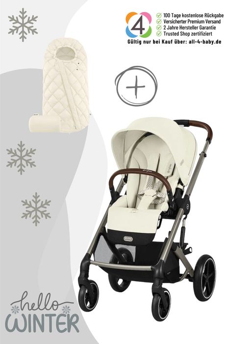 Cybex Balios S Lux Kinderwagen inkl. Snogga 2.0 Fußsack