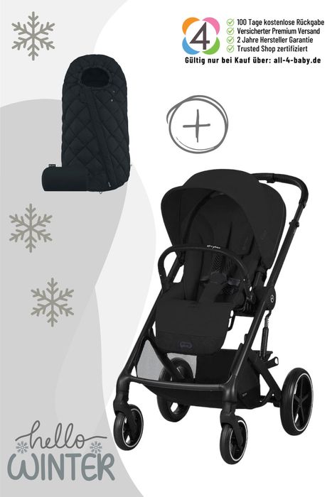 Cybex Balios S Lux Kinderwagen inkl. Snogga 2.0 Fußsack