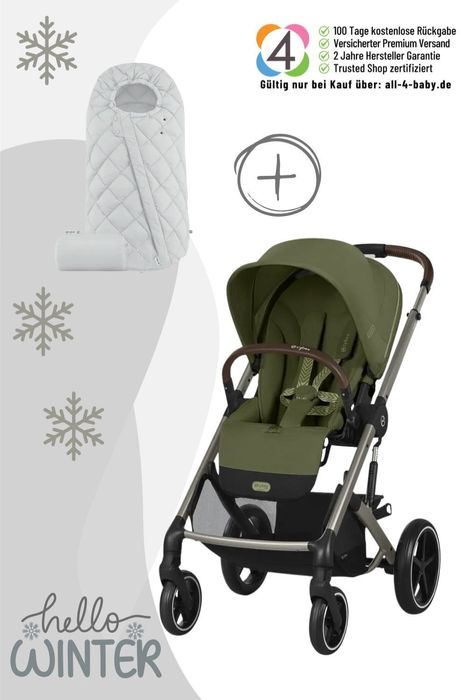 Cybex Balios S Lux Kinderwagen inkl. Snogga 2.0 Fußsack