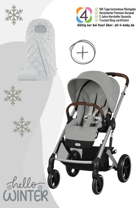 Cybex Balios S Lux Kinderwagen inkl. Snogga 2.0 Fußsack