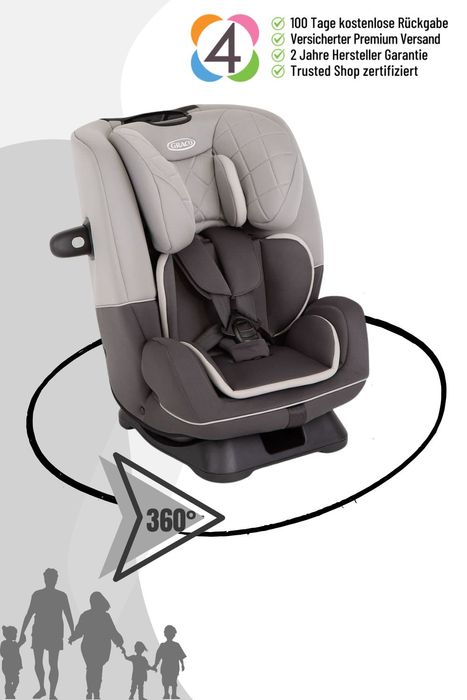 Graco SlimFit™ R129 Reboard Kindersitz ( 0-12 Jahre) - Farbe: Midnight