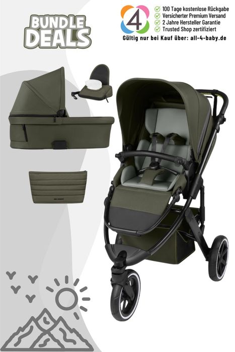 ABC Design Salsa 5 Run Sportkinderwagen inkl. Babywanne