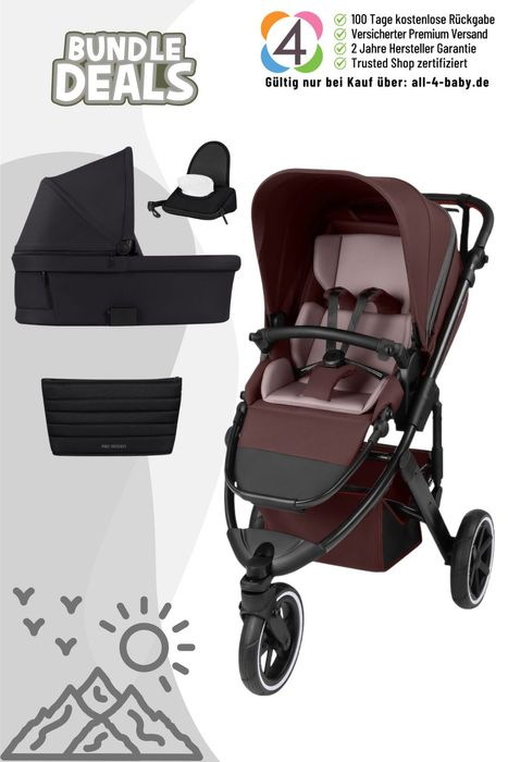 ABC Design Salsa 5 Run Sportkinderwagen inkl. Babywanne