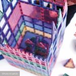 Cleverclixx Großer Kreativ-Bausatz Pastellfarben 125 Teile / Magnetsteinbausatz