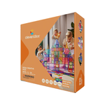 Cleverclixx Mega-Kreativ-Bausatz in Pastellfarben 210 Teile / Magnetsteinbausatz