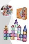 Cleverclixx Mega-Kreativ-Bausatz in Pastellfarben 210 Teile / Magnetsteinbausatz