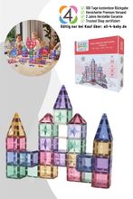 Cleverclixx Mega-Kreativ-Bausatz in Pastellfarben 210 Teile / Magnetsteinbausatz