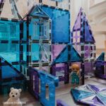 Cleverclixx Mega-Eiskristall-Bausatz | 180 Teile / Magnetsteinbausatz