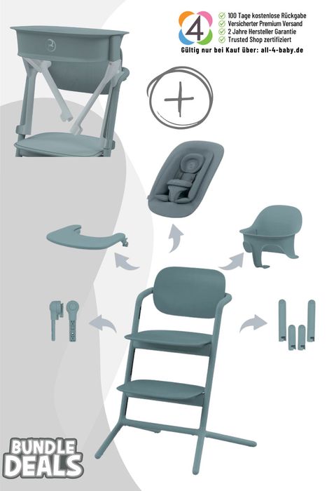 Cybex Lemo 5in1 Set Kinderhochstuhl inkl. LemoTower