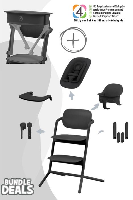 Cybex Lemo 4in1 Set Kinderhochstuhl inkl. LemoTower