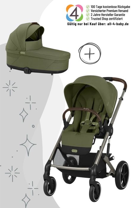 Cybex Balios S Lux Kinderwagen inkl. Babywanne / 2in1 Kombikinderwagen