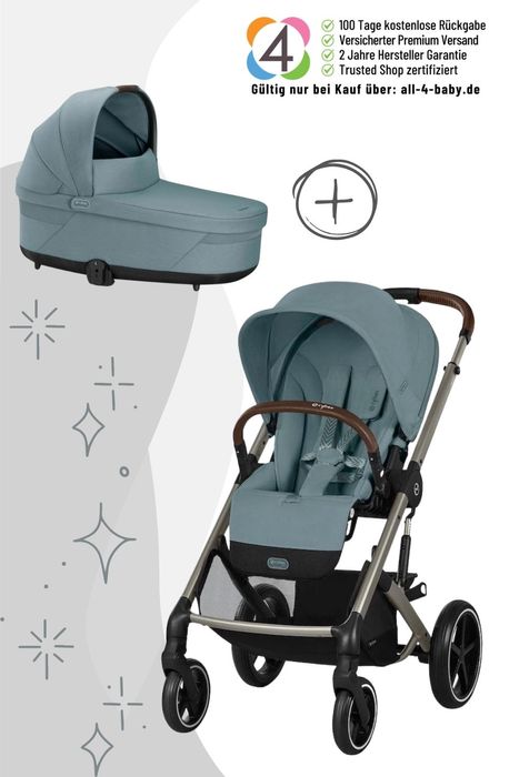 Cybex Balios S Lux Kinderwagen inkl. Babywanne / 2in1 Kombikinderwagen