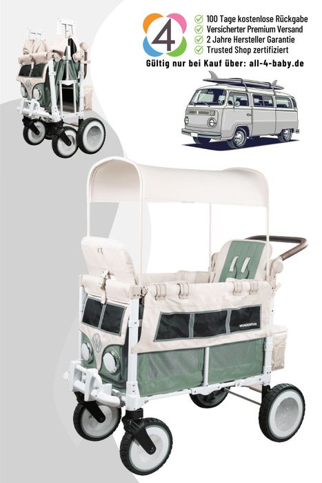 Wonderfold VW2 Volkswagen KinderVan für 2 Kinder