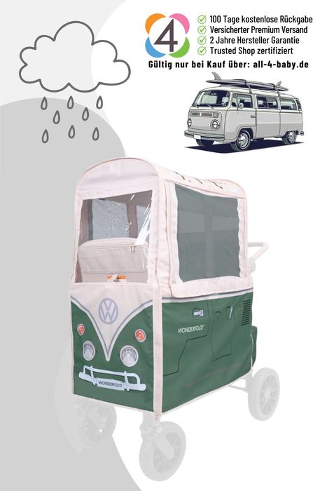 Wonderfold Wetterschutz VW2 KinderVan / Weather Cover