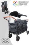 Wonderfold W6 Luxe Pro KinderVan für 6 Kinder / Bollerwagen