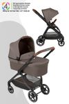 ABC Design City Life Kinderwagen Set mit Tragewanne / 2in1 Kombikinderwagen