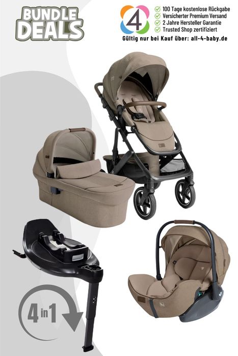 Joie Signature Vinca 4in1 Kinderwagen inkl. i-Level Pro und Isofix Station