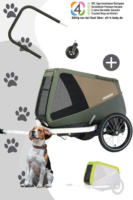 Croozer Dog Mikke Flex & Go Bundle (inkl. Buggyset und Regenverdeck)
