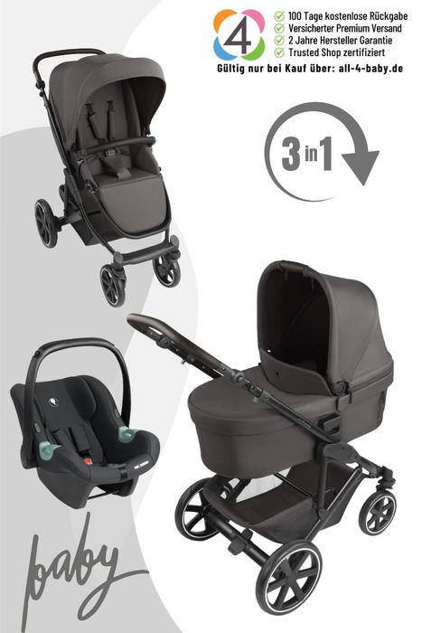 ABC Design Sierra All in One Kinderwagen Set inkl. Tulip Babyschale
