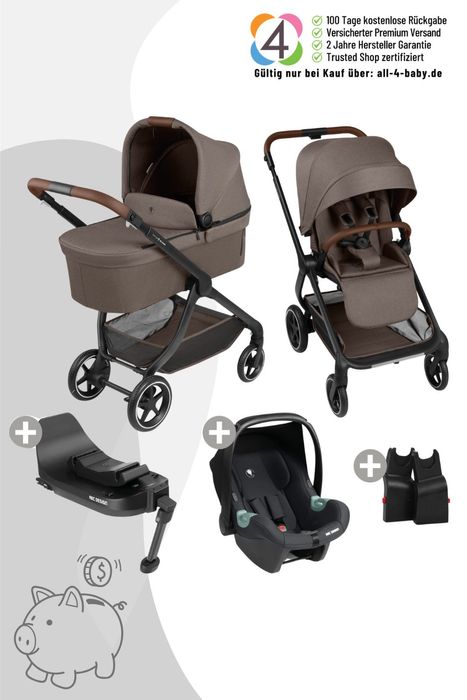 ABC Design City Life All in One Set + Isofix Base Root /4in1