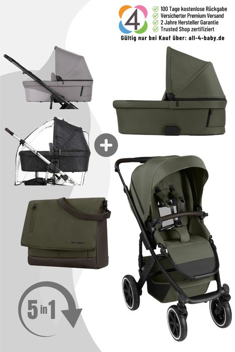 ABC Design Salsa 5 Air Kombikinderwagen inkl. Zubehör Set