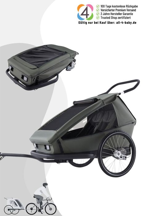 CROOZER Kid Ellma 2 2in1 Kinderfahrradanhänger