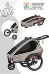 Qeridoo Kidgoo 1 Pro Gen 2 - Kinderfahrradanhänger für 1 Kind