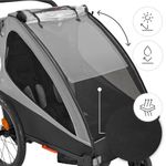 Kinderkraft Nava Walk 2in1 Fahrradanhänger für 2 Kinder
