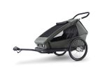 CROOZER Kid Ellma 2in1 Kinderfahrradanhänger inkl. Babysitz - Farbe: Moos Green /Graphite Blue