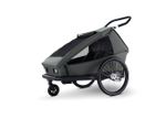 CROOZER Kid Ellma 2in1 Kinderfahrradanhänger inkl. Babysitz - Farbe: Moos Green /Graphite Blue