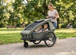 CROOZER Kid Ellma 2in1 Kinderfahrradanhänger inkl. Babysitz - Farbe: Moos Green /Graphite Blue
