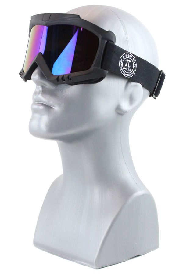 PiWear MX Muddy GM Motorradbrille - Verspiegelte Sportbrille Mit UV-Schutz